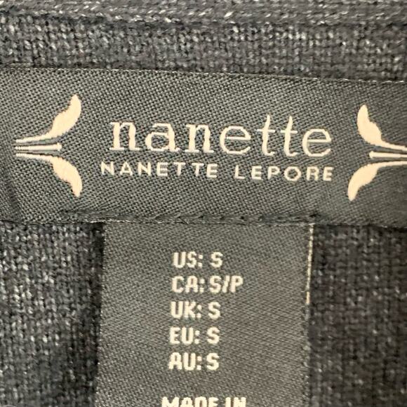 Nanette Lepore Cardigan Black Size Small Viscose Blend Belted Long Line Women's - Picture 4 of 8